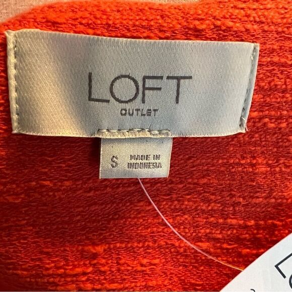 Ann Taylor Loft Orange Boucle Jacket - Picture 8 of 8